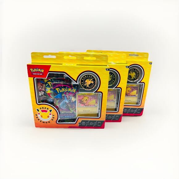 3x Pokemon TCG Pokemon Day 2026 Collection Boxes Brand New & Factory Sealed
